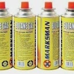 BRAND New in Box.

4 Butane gas bottles.

Flammable Gas Under Pressure. Protect from Direct Sunlight

Do not Expose to Temperatures Exceeding 50c

Ideal for portable gas cookers, stoves for camping, fishing, etc