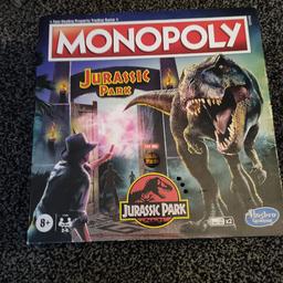 Monopoly Jurassic Park is brand new, never been used.