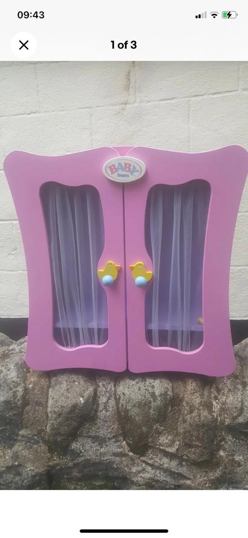 Buy & Sell Staffordshire Stoke-on-Trent - Photos for Baby Annabelle Dolls Wooden Wardrobe