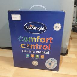 Silentnight comfort control electric blanket, King size.