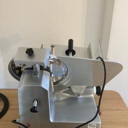 Well used but fully functional Bufallo meat slicer.

All info on tags with photos.
Collection only from Derby (DE22 3 area).

Cash or bank transfer upon collection.