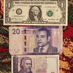 5 world banknotes £ 10. Free postage.
