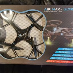 A FAB CHRISTMAS PREZZIE,for indoors or out,
Auto take off / Hover / Land functions
 I also purchased an extra battery & Camera upgrade. Comes with a free R/C all terrain stunt car also unopened(pic 5). I have the receipt for (£62.95) just for the drone.
I got carried away watching tele shopping one night...... Collection only from DA17...... Check out my other items... Full asking price only...