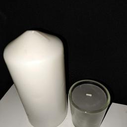 2 candles 50p
large white
purple small in pot

collect hainton avenue grimsby dn32 