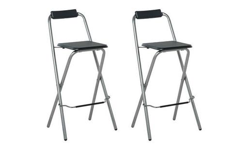 Buy & Sell West Midlands Coventry - Photos for Home Pair of Folding Metal Bar Stools - Black