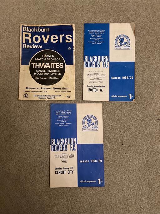 Buy & Sell Lancashire Hyndburn - Photos for Vintage Blackburn Rovers Programmes (3)