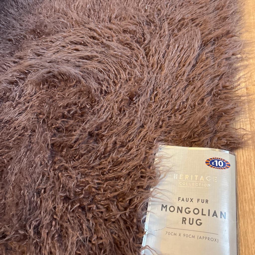 Beautiful blush/ dusky pink Mongolian rug, small. 70x90cm, I wash mine in machine, even though it says dry clean only. 2 available, also have larger size, which are great for throws on bed. No offers please.
