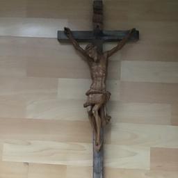 Antikes Holzkreuz handgeschnitzt L 65 cm €45