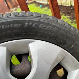 Hankook winter i*cept tyres with steel rim
205/55 R16
Like new just 1 year old.
Collection in mansfield.