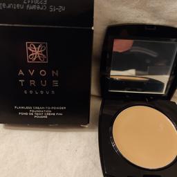 Beauty / Cosmetics / Toiletries / Bargain / Sale
New Avon True
Flawless Cream to Powder Foundation
Creamy Natural
By Avon
For Condition, Please See Photographs
From a Clean Smoke Free Home
(2579)
Any Questions please ask
I sell New, Vintage and Pre-Owned items,
some may have expected wear, minor marks etc.
Please check Photos before purchasing.
I am also selling various other items have a look