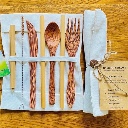 Buy & Sell Gloucestershire Gloucester - Photos for Natural Bamboo Cutlery Straw and Pen Set Gift