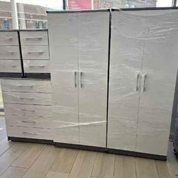 FULLY ASSEMBLED WARDROBE SETS

💥 5 PIECE SET ON OFFER 💥

Wardrobe Measurements:   Height: 184cm   Width: 76.5cm   Depth: 50cm 

Chest Drawer’s Measurements:    Height: 102cm   Width: 77.5cm   Depth: 40.5cm 

07708918084
DELIVERY AVAILABLE

Available in many colours
