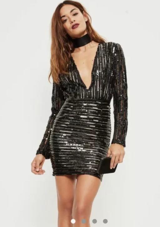 Buy & Sell West Midlands Sandwell - Photos for Misguided black sequin dress size 8 new