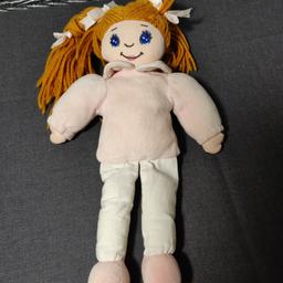 Toys / Soft / Plush / Character/ Role Play / Bargain
Rag Doll with Pink Body
And Brown Bunches
Size 28cm
For Condition, Please See Photographs
From a clean smoke free home
(4040)
Any Questions please ask
I sell New, Vintage and Pre-Owned items,
some may have expected wear, minor marks etc.
Please check Photos before purchasing.
I am also selling various other items have a look