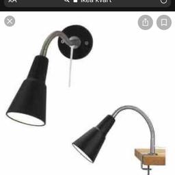 Brand New & Sealed
IKEA Desk / Wall Lamp / Light
Comes with a clamp to attach to a desk
With Cool Flexible Neck