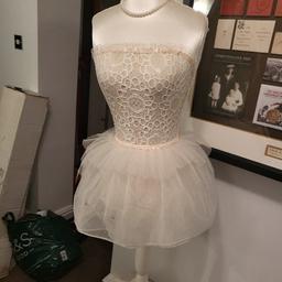 White mannequin, good condition tear in the skirt hence the price, collection only.