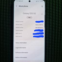 Samsung Galaxy (pink) S20 5G 128GB (unlocked)

Very good condition (like new)
No scratches or marks
All in working order
Box and ear phones included