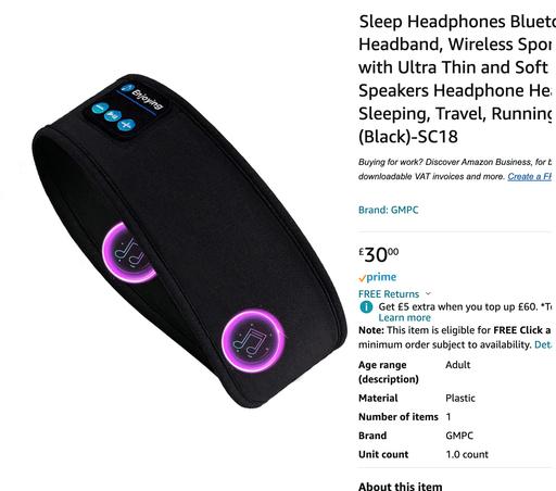 Buy & Sell West Midlands Birmingham - Photos for Sleep Headphones Bluetooth Headband