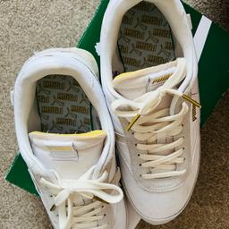 Men’s CREAM colour puma trainers. 
“ future rider luxe “ 
Very good condition , only worn a couple of times. 
UK size 10 
All in original box and packaging 
Happy to post for extra.