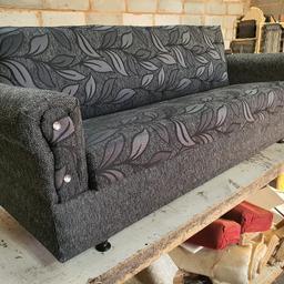 Hi here we have dundee grey bed settee for sale, for £165 each. Opens into a bed and storage. 

We deliver anywhere in UK please text or call me on 07718075537 to get your delivery quote as £25 is for Birmingham area only.

Check out my page on Facebook- K.Traders

All our bed settees are made on order many more colours in stock.

Sette size -
Length - 6ft 6inch
Wide - 2ft 2inch
32inch tall
Open into a bed is 42inch