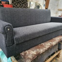Hi here we have paris grey plain  bed settee for sale, for £165 each. Opens into a bed and storage. 

We deliver anywhere in UK please text or call me on 07718075537 to get your delivery quote as £25 is for Birmingham area only.

Check out my page on Facebook- K.Traders

All our bed settees are made on order many more colours in stock.

Sette size -
Length - 6ft 6inch
Wide - 2ft 2inch
32inch tall
Open into a bed is 42inch