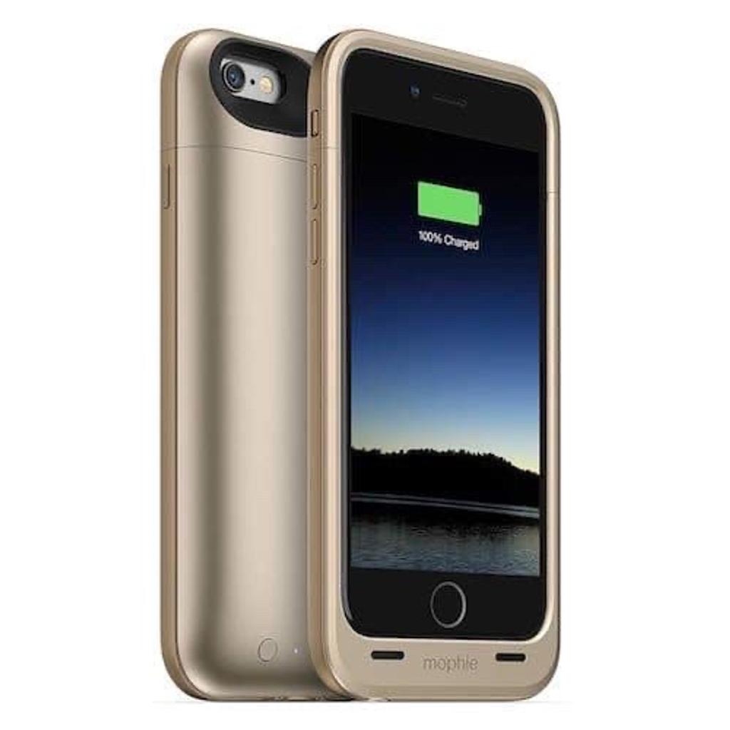 This more enhanced Mophie Juice Pack Plus for the iPhone 6S/6 offers an impressive 120% re-charge for your handset. The dual injected impact resistant casing also provides that much needed extra protection for your iPhone 6S/6 device. The Mophie Juice Pack Plus is the essential companion, ensuring you will never fall short of power with up to 17 hours of additional talk time.

Features
Impact resistant dual-injected case
Shockproof band
Simple USB charging
Standby switch
LED power indicator
Up to 12 hours additional web browsing time
Up to 60 hours additional audio playback
An additional 13 hours video playback