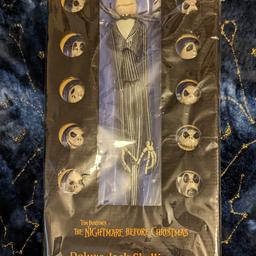 Limited edition Nightmare before Christmas Jack Skellington with 8 changeable heads. Still in original packaging, has been displayed on a shelf and stored in a box. Collection or delivery at buyers cost. Offers accepted on multiple items.