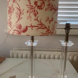 2 Laura Ashley table lamps base (shade not included)
Working order
One of it has a crack on the socket thus price