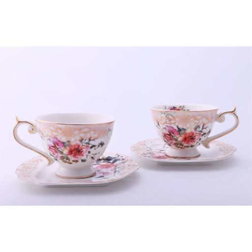 Buy & Sell Essex Basildon - Photos for Floral Rose Tea Cups & Saucers Gift Set