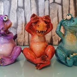Nemesis Now See No, Hear No, Speak No Evil Tyrannosaurus Rex Figurines 13cm 🦖

This trio of figurines portrays Confucius' see no evil, hear no evil and speak no evil analect 🦖

Ideal of anyone who loves Dinosaurs! 🦖❤️

Cast in high-quality resin With A Glossy Glaze And Vey chunky🦖

£15 Collection Marston Green B37
£20 Includes UK p&p via Royal Mail 2nd Class. Please See Photo Info For Postage Details.

Brand New In Box
No Offers Thank You
Won't Keep On Hold