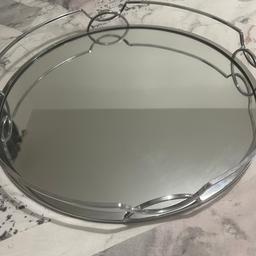 Large mirrored tray