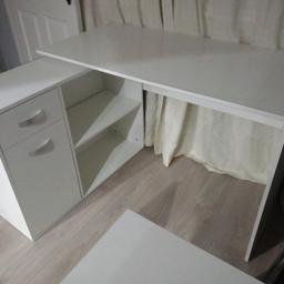 desk come in 2 half can fit in car to big where I need it so up for sale see pictures for details dedk 3ft 11 inch long tall 2ft 6inch tall 
draw 3ft width tall 2ft 4inch in box for more detail