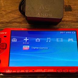 Sony PSP Slim in rare radiant red colour
Comes with NBA basketball game & charger

Collection Only. No postage