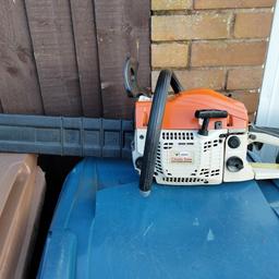 petrol chainsaw runs but not used in 12 months.. got a chain but not currently fitted ..can be seen running ,probably do with a service..collection only from Stafford
