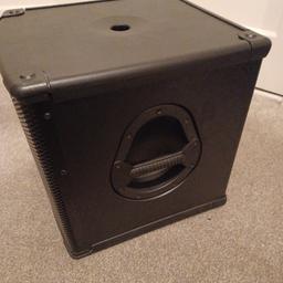 hi forsale is one 12" active berhinger sub in good condition and