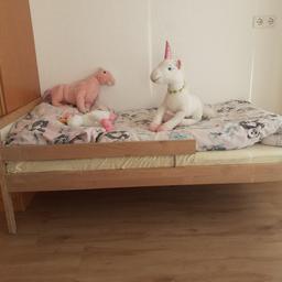 Verkaufe Kinderbett 140x75 cm ohne Matratze und ohne Deko