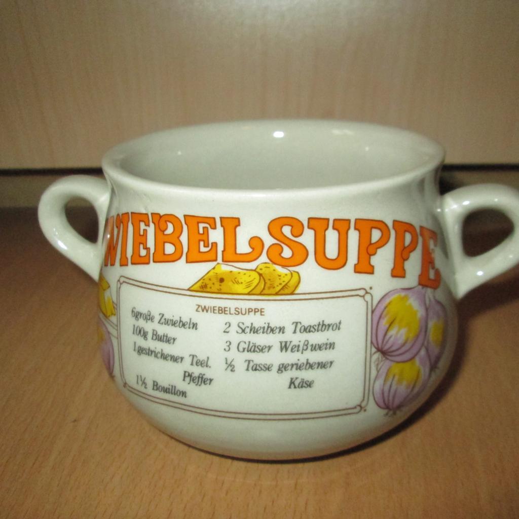 Suppentasse mit Rezept Zwiebelsuppe in 3950 Gemeinde Großdietmanns für ...