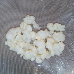 Live organic milk kefir grains. You will receive a small amount of grains in some milk, ready to make your own kefir.