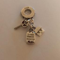 Charm pendant for Pandora bracelet or necklace New.
"Home Sweet Heaven "