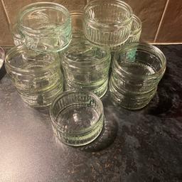 15 glass jars