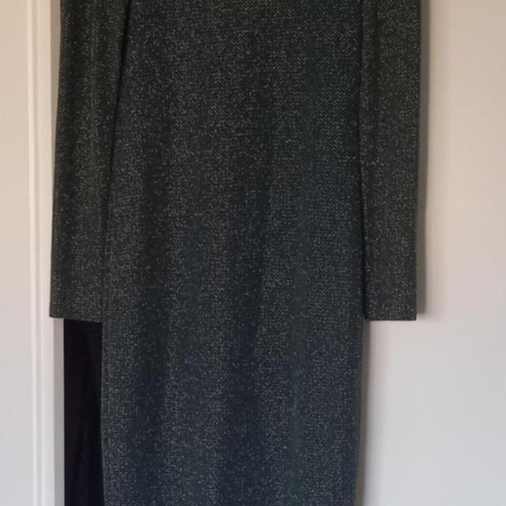 Topshop sparkly Green midi dress,worn once,size 12