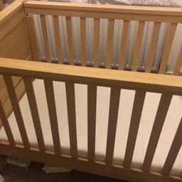 Beautiful solid FREE Mamas& Papas Horizon cot that turns into bed. Could be an easy project for someone who knows what they are doing?

We had most of the correct bolts (only 2 missing but should be able to order online) so put cot together for time being. The cot is very sturdy and in great condition. All parts and bolts we have will be included as well as instructions, mattress and changing mat to fit over bed.
Didn’t measure before taking apart but cot approx 143cm by 83cm (mattress is 130x 70).

Pick up se9.