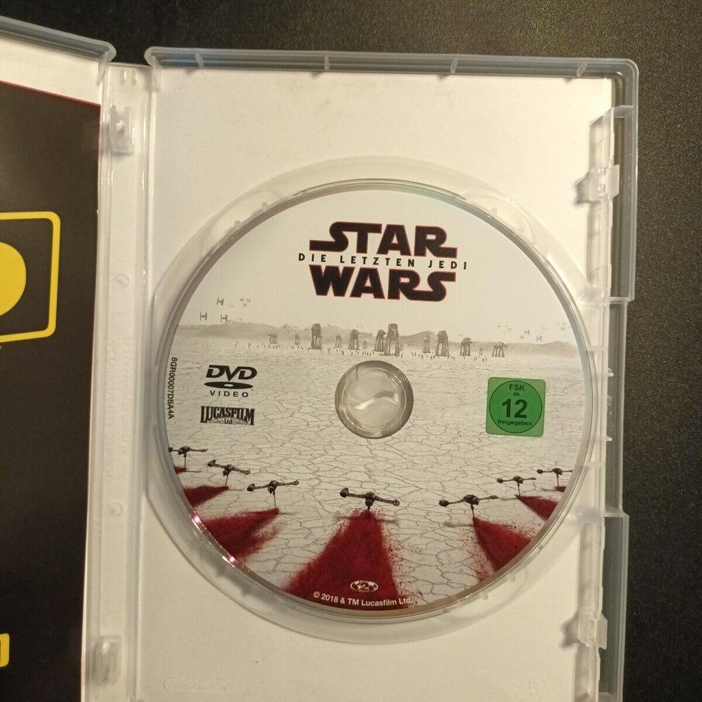 Star Wars: Episode VIII - Die letzten Jedi (DVD, 2018).

Alles weitere gerne per Mail.

Bitte sehen Sie sich auch meine anderen Anzeigen an.

Privatverkauf keine Garantie oder Rücknahme.