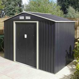 Was £379.99 Now £344.99 for a limited time
1-5 Working Days Delivery

0.25mm Thick Steel Panels
Padlockable Double Sliding Doors
Low Maintenance 
Gable Vents
(H) 1980mm x (W) 2610mm x (D) 1810mm 
Traditional Apex Style Roof


Free UK Mainland Delivery On Most Brands
To order please visit our Showroom or order online at gardenstreet.co.uk 
T&C apply Stock/Price Subject To Change (NOT ON DISPLAY) 

To keep up to date with Garden Street Showroom please visit our Facebook Page Garden Street Showroom & for more information search for Garden Street online

Opening Hours
Monday to Friday: 9:00am - 5:00pm
Saturday & Sunday: 10:00am - 4:00pm

Garden Street
Hampton House
Weston Road
Crewe
Cheshire
CW1 6JS
