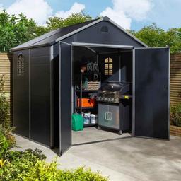 ROWLINSON AIREVALE DARK GREY DOUBLE DOOR APEX SHED 8X6
Was £789.99 Now £693.99 for a limited time 
5 Working Days Delivery

UV Protected and Weatherproof
12mm Panel Thickness
Low Maintenance
Gable Vents for Better Air Circulation


Free UK Mainland Delivery On Most Brands
To order please visit our Showroom or order online at gardenstreet.co.uk 
T&C apply Stock/Price Subject To Change (NOT ON DISPLAY) 

To keep up to date with Garden Street Showroom please visit our Facebook Page Garden Street Showroom & for more information search for Garden Street online

Opening Hours
Monday to Friday: 9:00am - 5:00pm
Saturday & Sunday: 10:00am - 4:00pm

Garden Street
Hampton House
Weston Road
Crewe
Cheshire
CW1 6JS