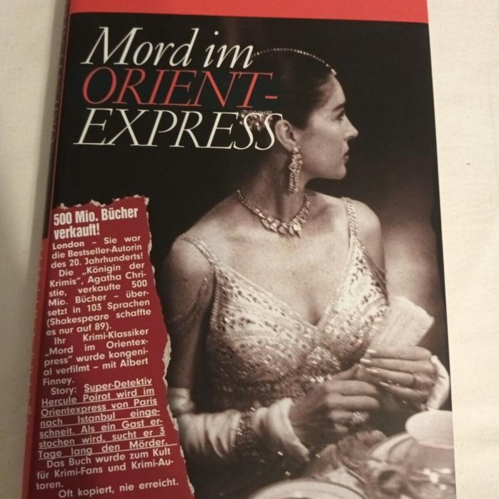 Mord im Orient-Express, Agatha Christie, Hercule Poirot, gebundene Ausgabe, 2005.

Alles weitere gerne per Mail.

Bitte sehen Sie sich auch meine anderen Anzeigen an.

Privatverkauf keine Garantie oder Rücknahme.