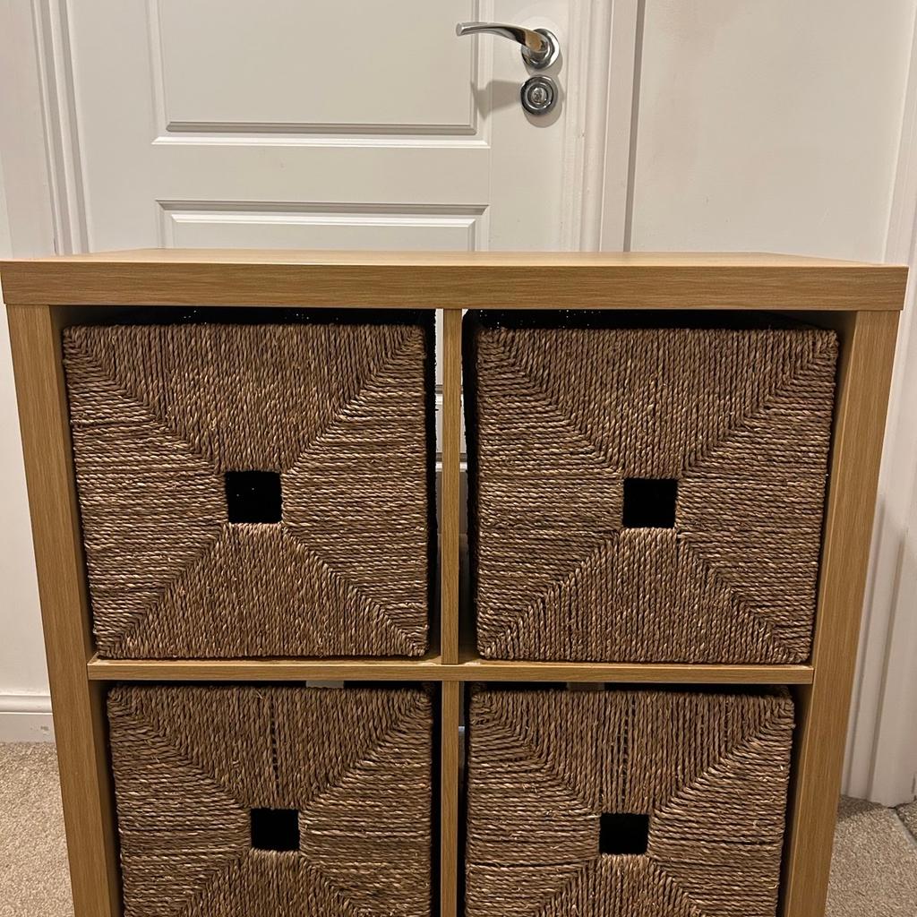 IKEA Kallax with boxes in LE12 Rushcliffe for £65.00 for sale Shpock