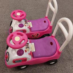 used Minnie ride on cars. Selling 2 at £3.50 each or both for £6.00