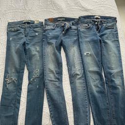 Zara jeans x3 - Size Eur 34& 36

3 pairs of used Zara jeans. 2 size 34 and 1 size 36. £20 for all 3
