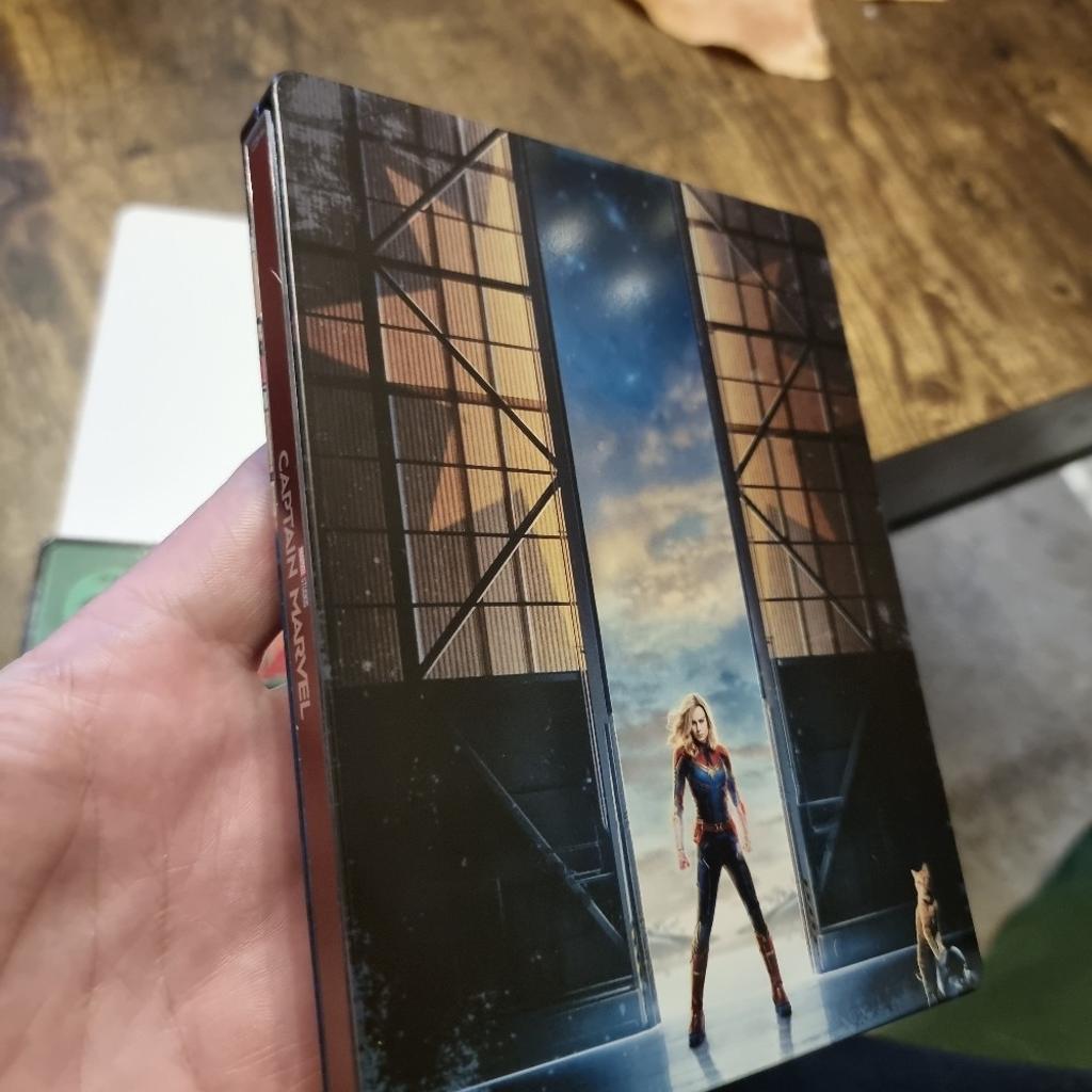 Verkaufe eine 4K UHD Blu-ray im Steelbook von "Captain Marvel" keine Mängel siehe Bilder !!!

Versand möglich oder Abholung !!!

Kein PayPal oder Tausch nur Überweisung oder Zahlung bei Abholung keine Nachnahme !!!

Privatverkauf !!!